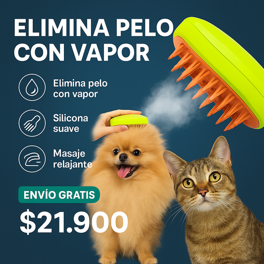 Cepillo vapor para  mascota